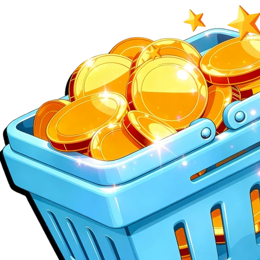 Bruce Bet coin basket illustration